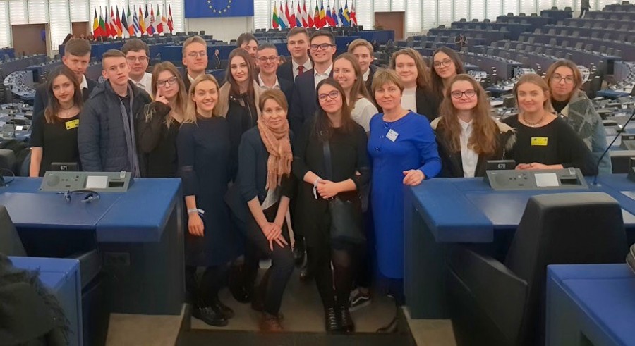 Uczniowie Liceum Ogólnokształcącego w Puńsku zwycięzcami konkursu Euroscola [wideo]