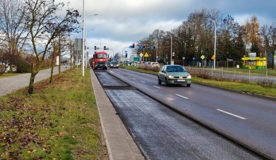 Suwałki. Remont zachodniej jezdni ulicy Pułaskiego [zdjęcia]