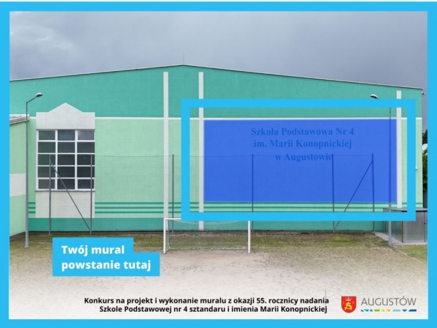Kto chce zaprojektować i namalować mural w Augustowie? Wynagrodzenie plus 9 tys. zł nagrody
