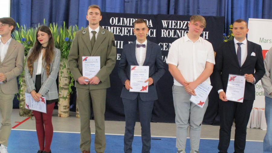 Sejny. Karol Matulewicz zajął II miejsce w Olimpiadzie Wiedzy i Umiejętności Rolniczych [foto]