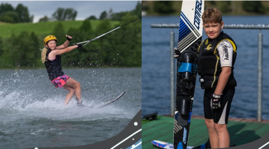 Narciarstwo wodne. Zawodnicy UKS Na-Wa Suwałki na zgrupowaniu przed mistrzostwami kraju