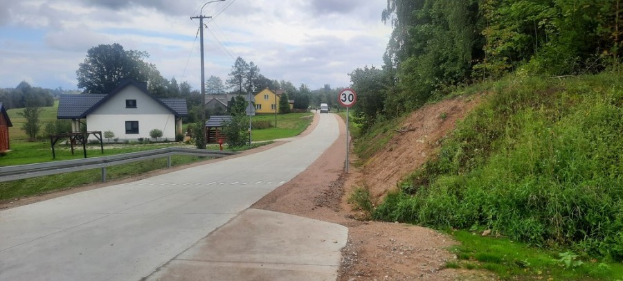 Gmina Suwałki. Nowa 2,5-kilometrowa droga Leszczewek – Leszczewo [zdjęcia]