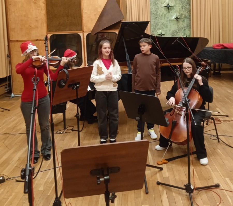 Suwalczanin Bruno Kornacki ponownie w studiu koncertowym Polskiego Radia w Warszawie [zdjęcia]