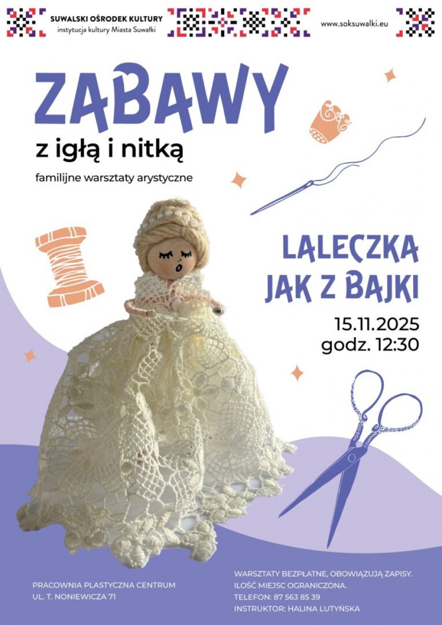 Zabawy z igłą i nitką – laleczka jak z bajki
