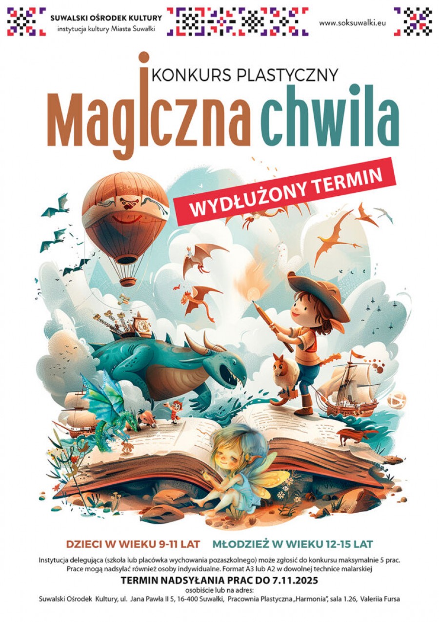 Suwalski Ośrodek Kultury zaprasza do udziału w konkursie plastycznym