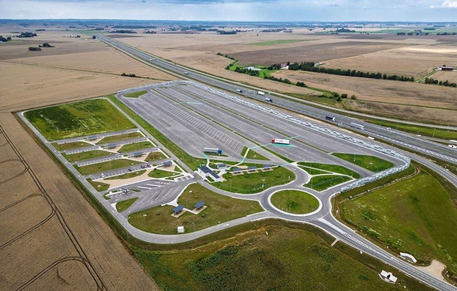 Litwa. Na trasie Via Baltica koło Mariampola otwarto nowoczesny parking [zdjęcia]