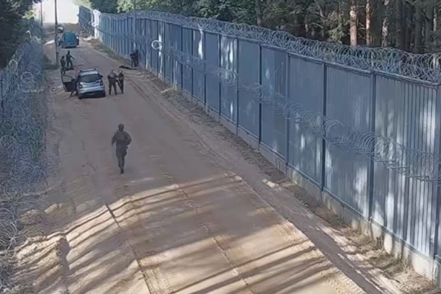 Ranny żołnierz strzegący granicy z Białorusią. W rękach wybuchł granat hukowy?