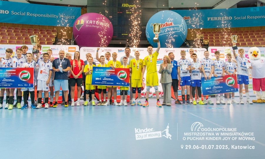 SUKSS Suwałki z brązowym medalem mistrzostw Polski w minisiatkówce czwórek do lat 13