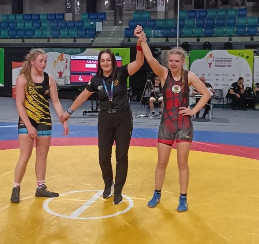 Zapasy. Agnieszka Palacz z LMUKS Olimpik Suwałki zdobywa brązowy medal OOM [wideo]