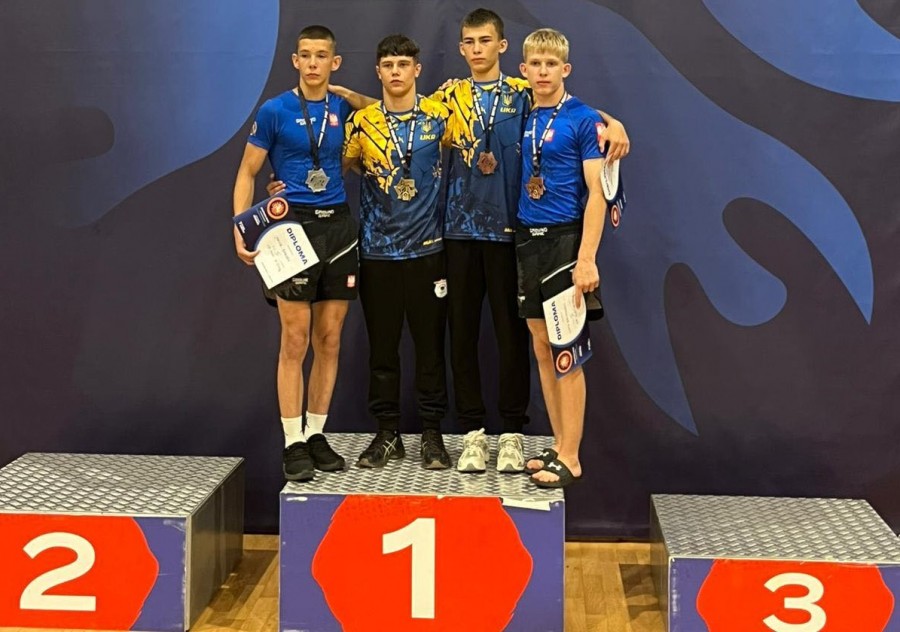 Sporty walki. Dawid Bałtrukanis podwójnym medalistą Grappling European Open do lat 17