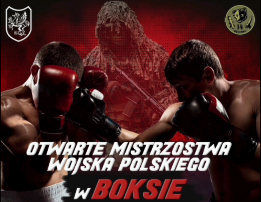 Mateusz Masternak i Robert Dochód na Otwartych Mistrzostwach Wojska Polskiego w boksie w Suwałkach