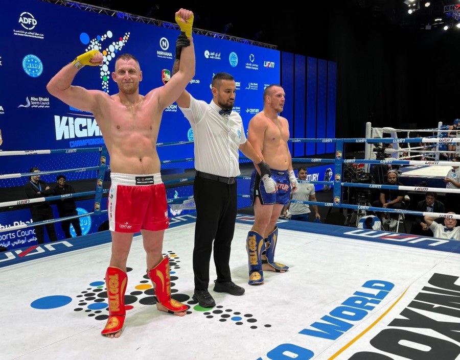 Robert Dochód z Kickboxing Team Sejny w finale Mistrzostw Świata w Abu Dhabi! [zdjęcia]
