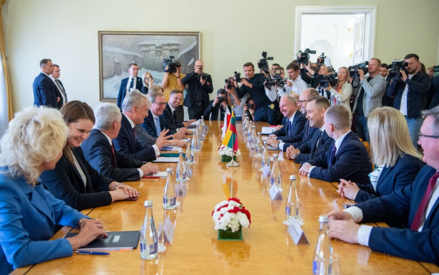 Prezydent Karol Nawrocki na Litwie. Spotkanie z mniejszością polską  [zdjęcia]