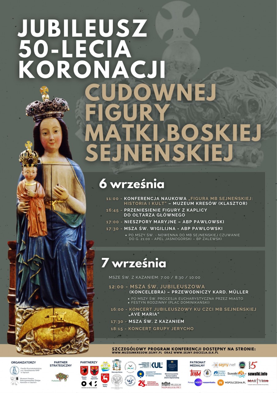 Obchody Jubileuszu 50-lecia koronacji Cudownej Figury Matki Boskiej Sejneńskiej