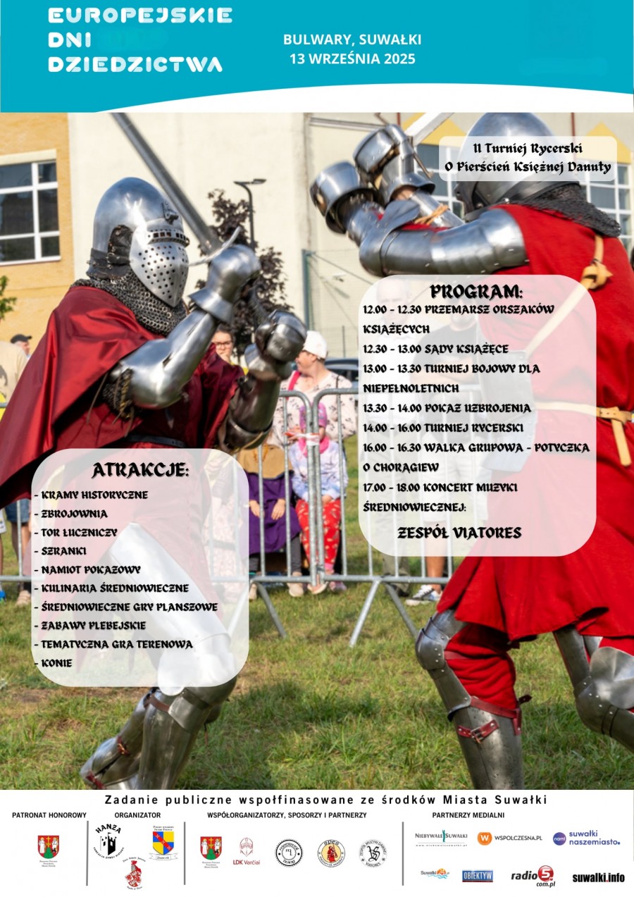 II Turniej Rycerski o Pierścień Księżnej Danuty w Suwałkach