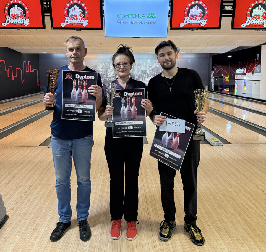 Dreszczowiec w MK Bowling Suwałki. Dominik Chomicz przed Małgorzatą Judycką w Turnieju Masters