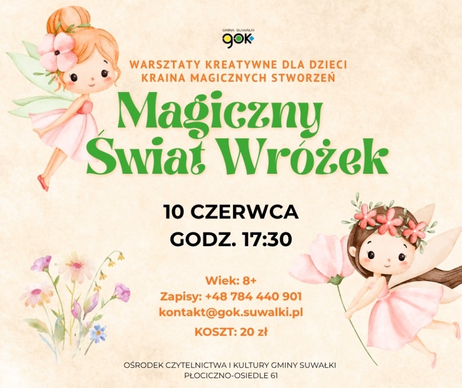 Gmina Suwałki. Kreatywne warsztaty pełne wróżek