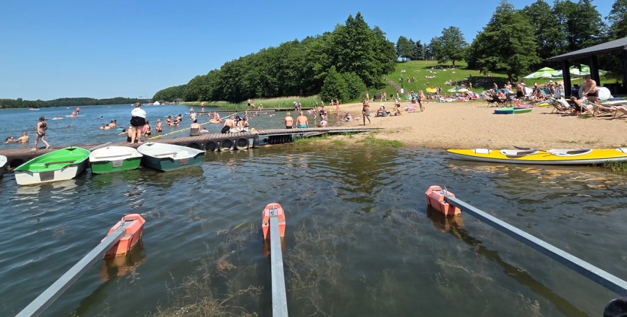 Upał! Dobrze, że jeziora są blisko