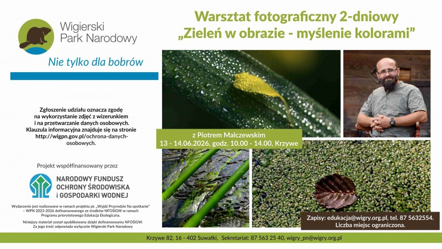 Warsztaty fotograficzne w Wigierskim Parku Narodowym