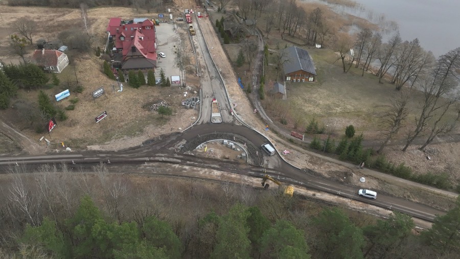 Przebudowa drogi Bakałarzewo – Olecko. Jeszcze trochę cierpliwości [zdjęcia]