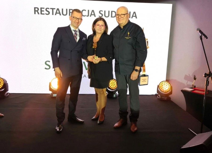 Suwalska restauracja Sudavia po raz trzeci ze Złotym Widelcem!