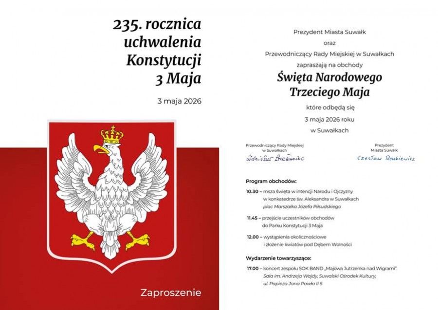 Obchody Święta Narodowego Trzeciego Maja w Suwałkach