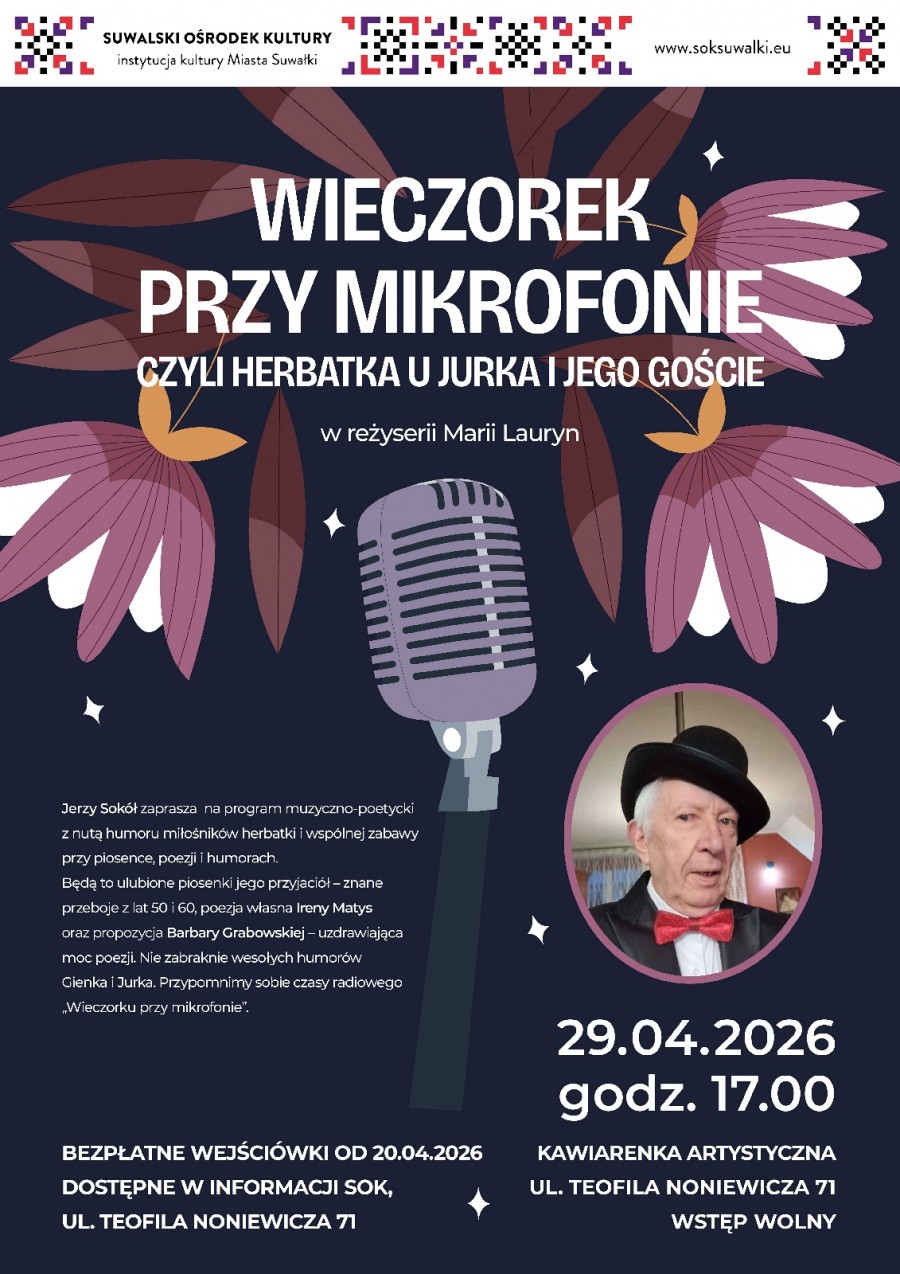 Wieczorek przy mikrofonie, czyli herbatka u Jurka i jego goście 