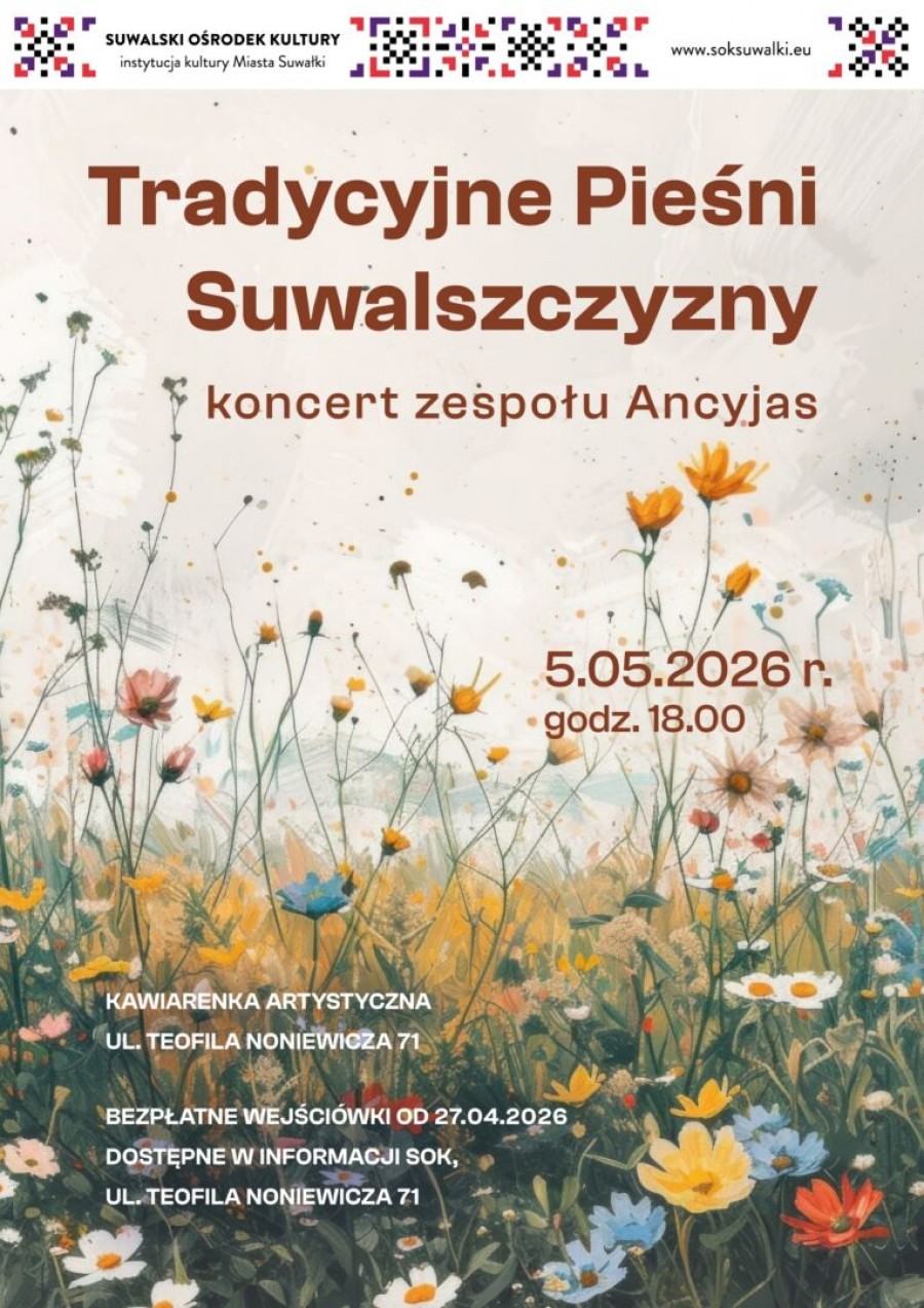 Tradycyjne Pieśni Suwalszczyzny – koncert zespołu Ancyjas
