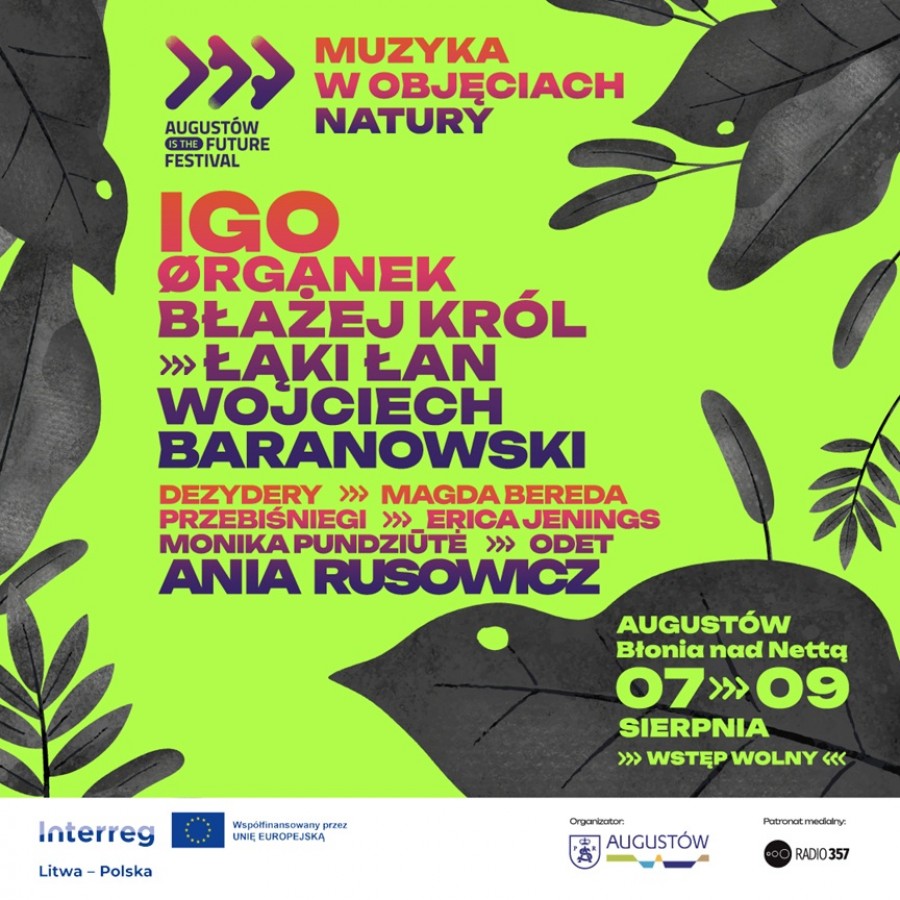 Muzyka, woda i zieleń. Darmowy, letni festiwal w Augustowie już wkrótce