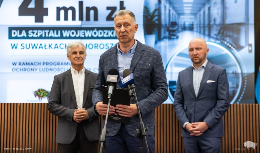 Szpital w Suwałkach otrzymał 2 mln zł na zaprojektowanie parkingu podziemnego i adaptację tuneli