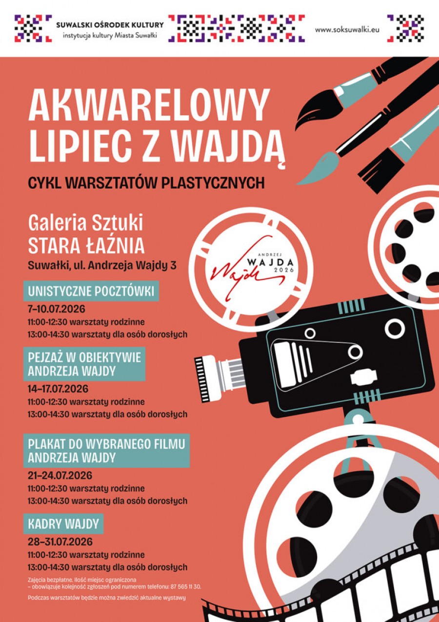 Warsztaty. Akwarelowy Lipiec z Wajdą – Unistyczne Pocztówki