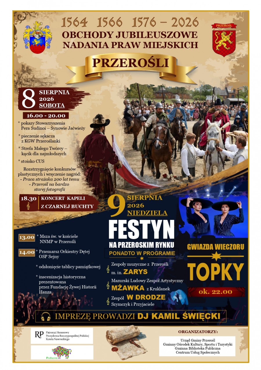 Jubileusz Nadania Praw Miejskich Przerośli