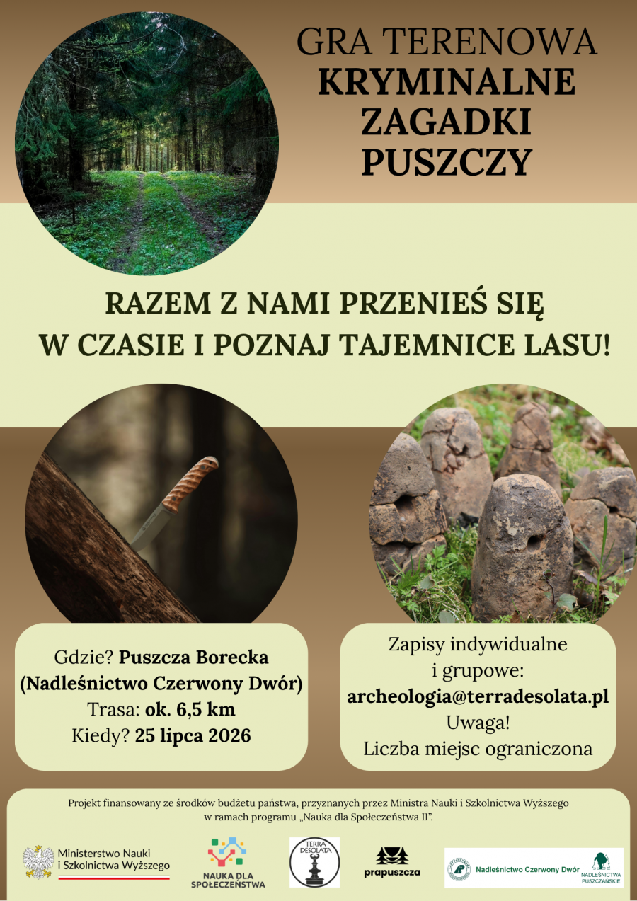 Gra terenowa Kryminalne Zagadki Puszczy