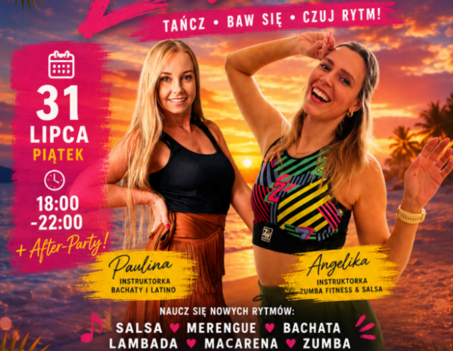 Suwalska Szkoła Latino. W ten piątek na plaży darmowe lekcje tańca