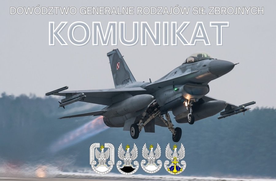 Loty z przekroczeniem bariery dźwięku i ćwiczenia przy naszej granicy. Dziękujemy za wyrozumiałość