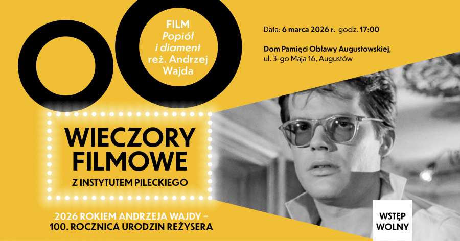 Projekcja arcydzieła polskiej kinematografii – filmu Popiół i diament w Augustowie