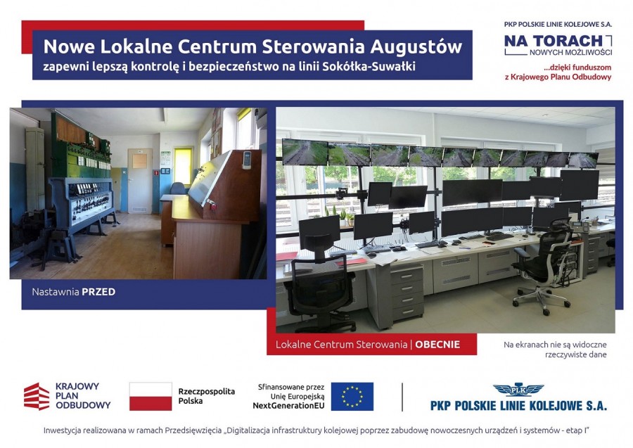 Kolejowa inwestycja w Augustowie. Bezpieczniej i więcej pociągów na linii Sokółka - Suwałki 