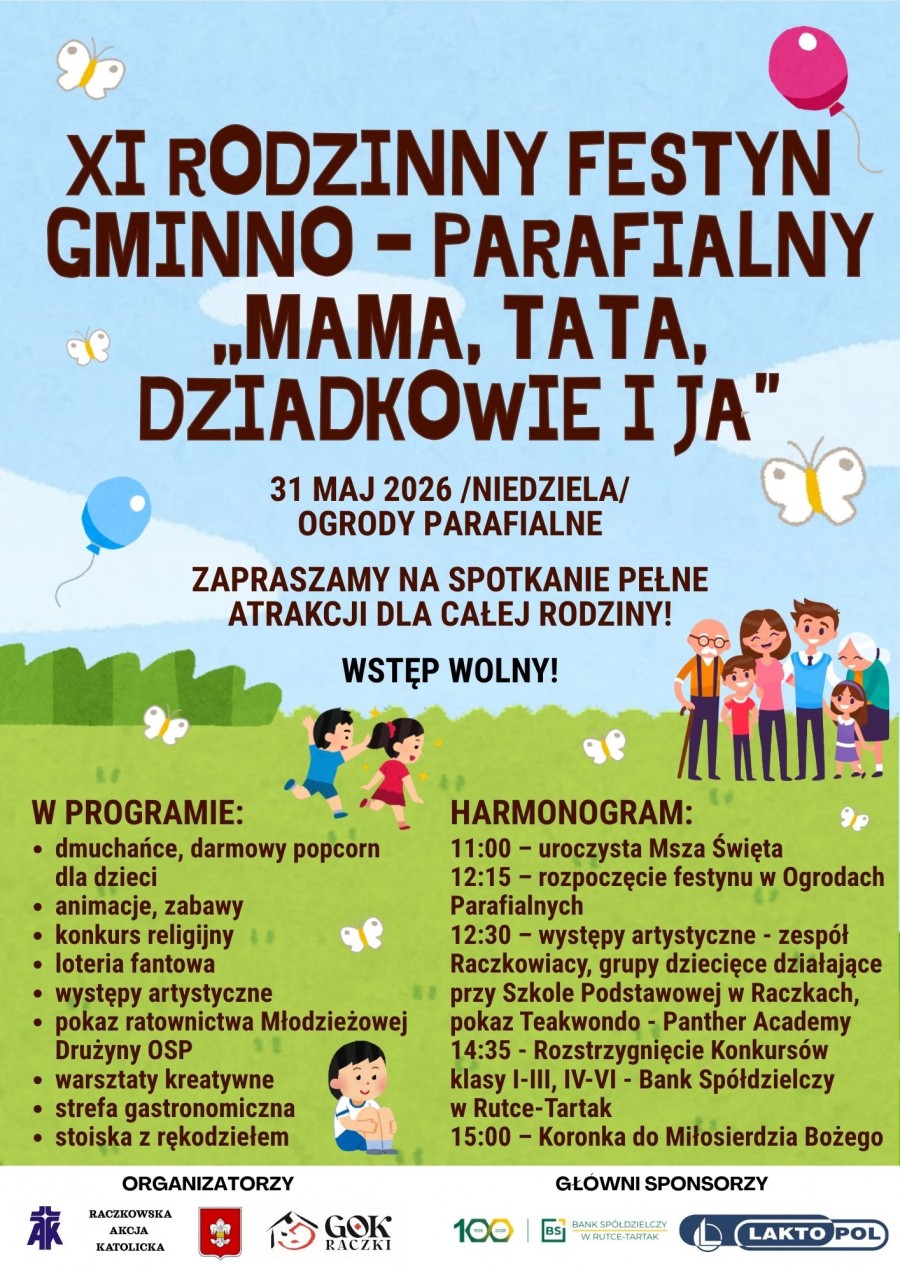 XI Rodzinny Festyn Gminno- Parafialny w Raczkach