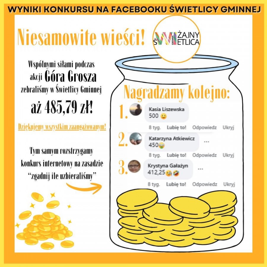 Wiżajny. Uzbierali Górę Grosza