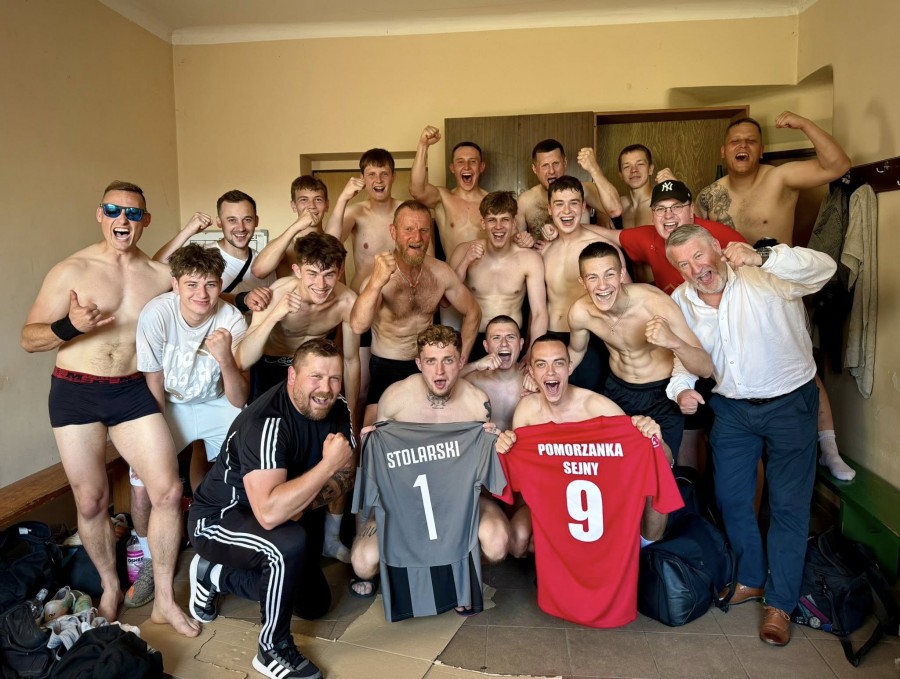 Pomorzanka Sejny wygrała w Choroszczy 9:1 i  jest na miejscu dającym awans do IV ligi