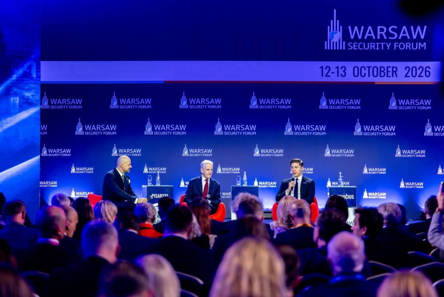 Premier Litwy w Warszawie uczestniczył w Forum Obronności, spotkał się z mniejszością  [zdjęcia]