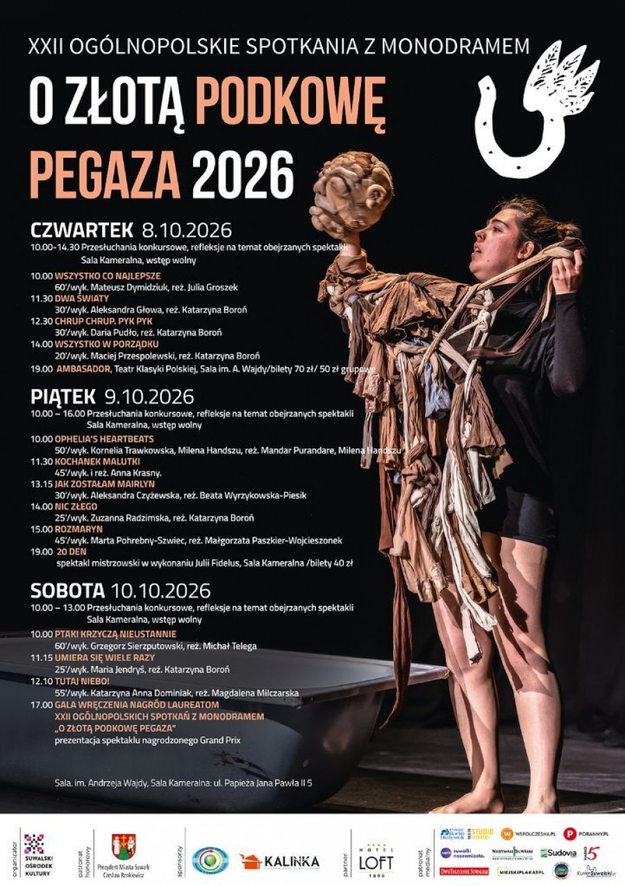 XXII Ogólnopolskie Spotkania z Monodramem O Złotą Podkowę Pegaza
