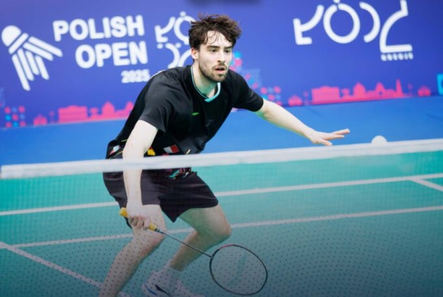 Badmintonista SKB Suwałki Mikołaj Szymanowski przegrał w pierwszej rundzie Mistrzostw Europy