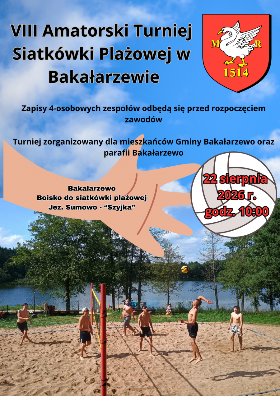 VIII Amatorski Turniej Siatkówki Plażowej w Bakałarzewie