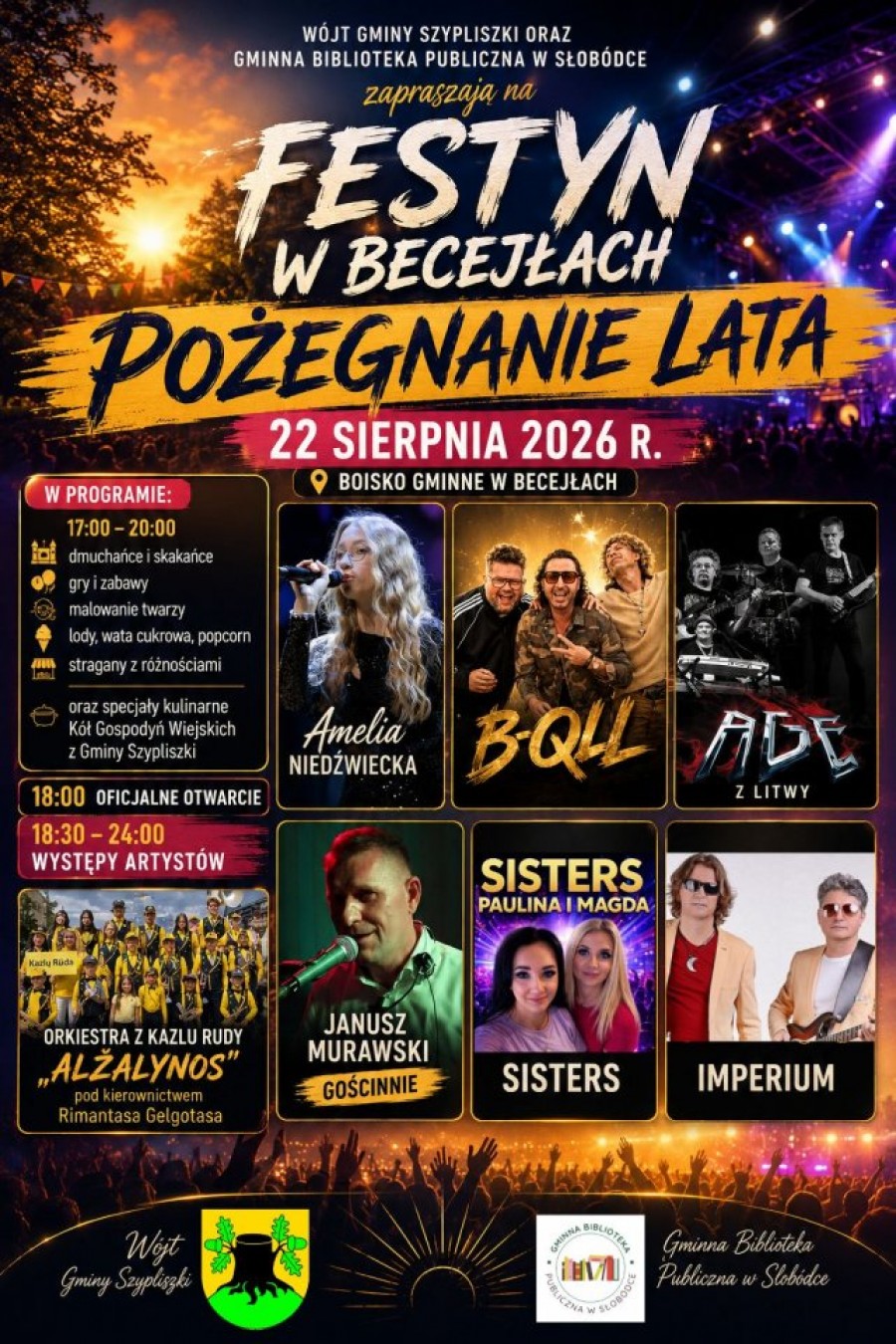 Festyn na pożegnanie lata w Becejłach