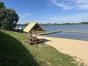 Nowe obiekty małej architektury na plaży nad jeziorem Wiżajny [zdjęcia]