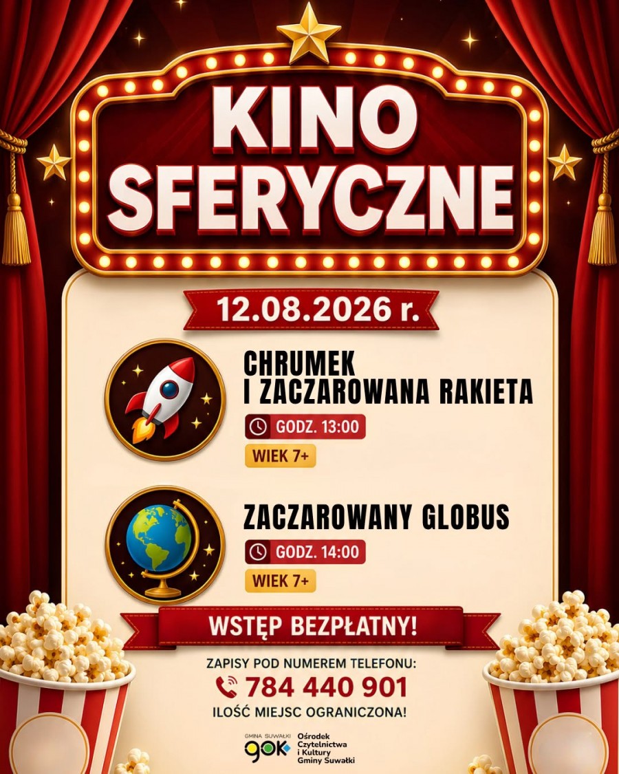 Bezpłatne Kino Sferyczne w Gminie Suwałki
