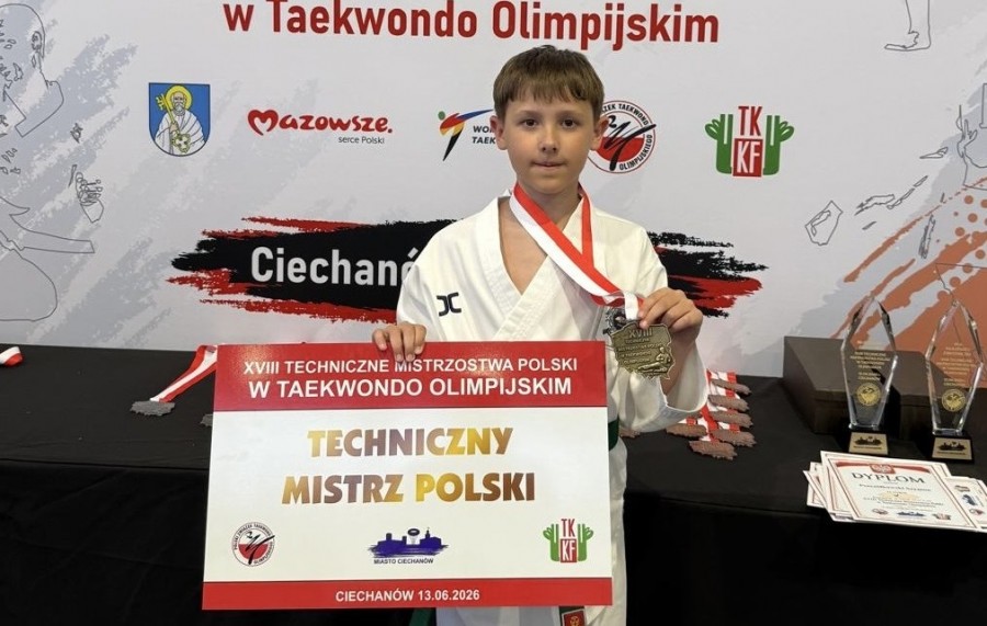 Taekwondo. Zawodnicy Huzara Suwałki z dwoma tytułami i jednym brązowym medalem Mistrzostw Polski 