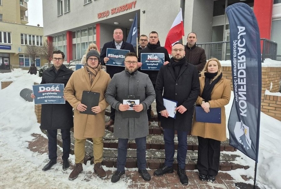Suwalscy działacze Konfederacji przeciwko KSeF