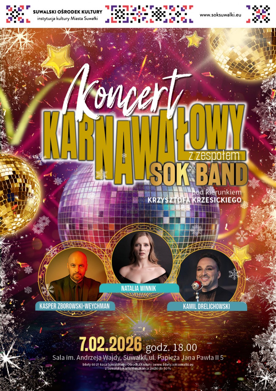 Koncert karnawałowy z SOK BAND już 7 lutego!